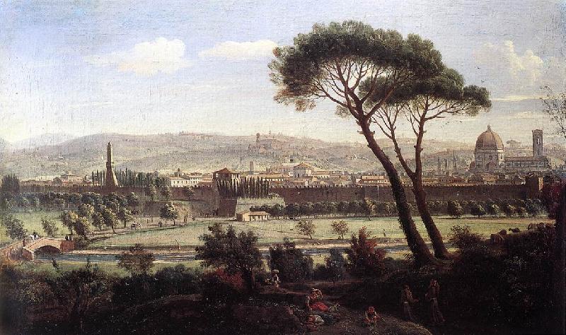 WITTEL, Caspar Andriaans van View of Florence from the Via Bolognese France oil painting art